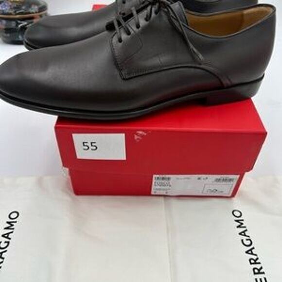 Men's Salvatore Ferragamo Fosco Leather Oxford's size 9E made in Italy - Picture 9 of 12